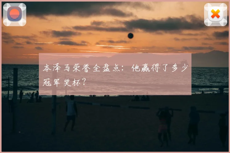 本泽马荣誉全盘点:他赢得了多少冠军奖杯?